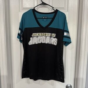 Jacksonville Jaguars Jersey Shirt Women's Sz XL NFL Team Apparel Embroidered